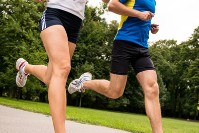 Jogging together – sport young couple